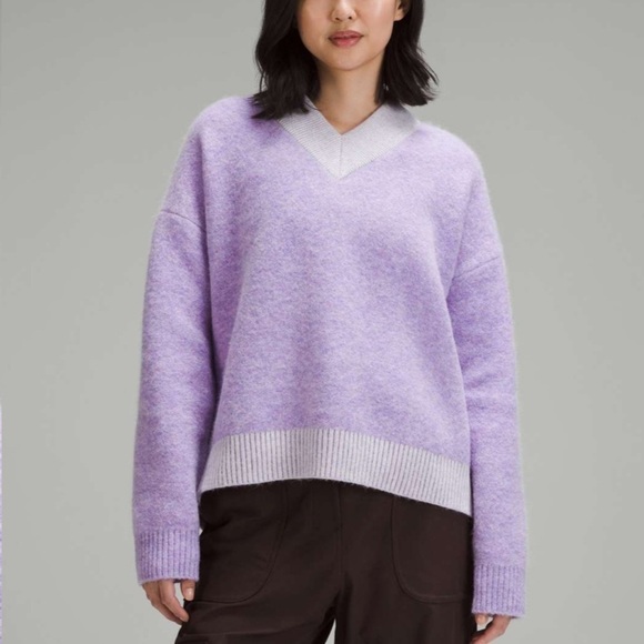 lululemon athletica Sweaters - Lululemon Alpaca Wool-Blend V-Neck Sweater